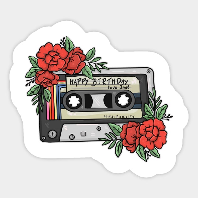 Cassette Mix Tape - The Last of Us - Joel and Ellie Sticker by CosmicWitch616